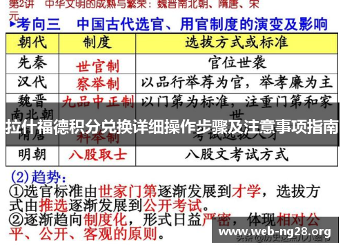 拉什福德积分兑换详细操作步骤及注意事项指南 拉什福德积分兑换详细操作步骤及注意事项指南